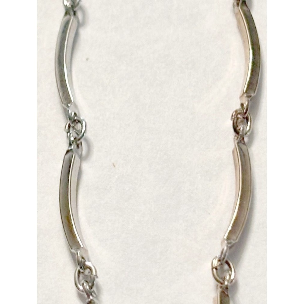 8" Long  Silver  & Gold Chain Necklace Vintage
